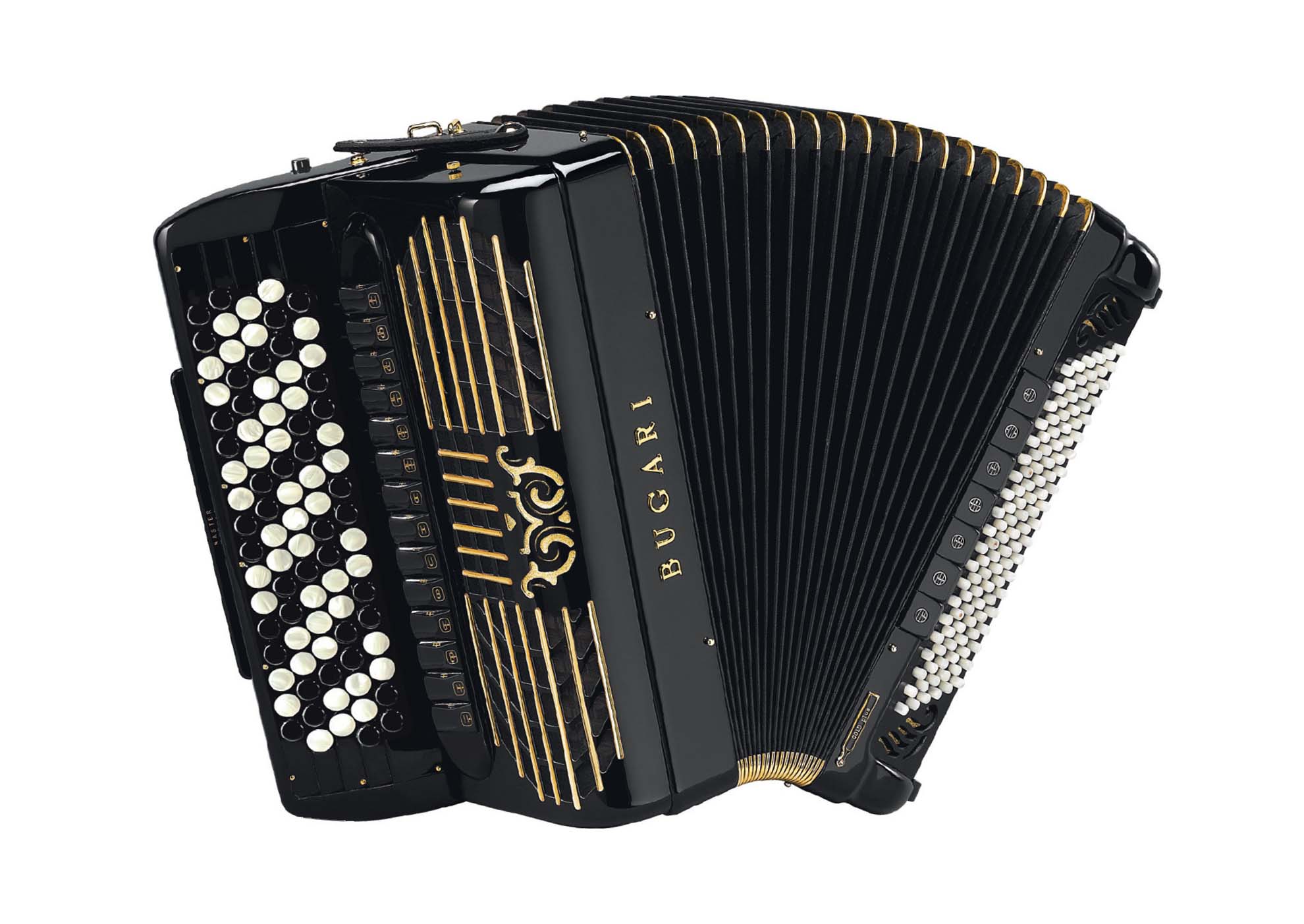 Akordeon guzikowy Bugari 508/Gold Plus - profesjonalny akordeon